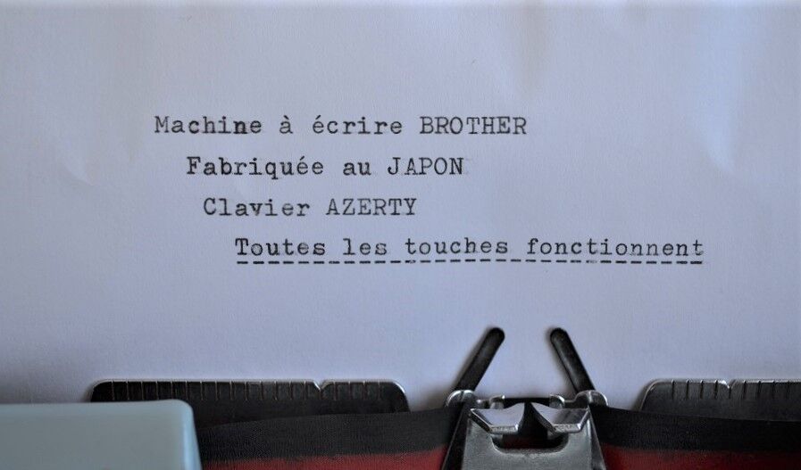 Brother portable typewriter from the 60s