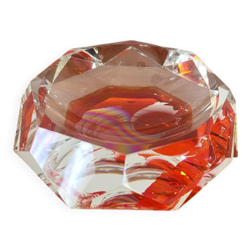 Crystal paperweight tray