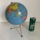 Vintage 1960 terrestrial globe Taride golden metal tripod - 28 cm