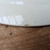 Old oval ironstone serving dish from Debray, Guadeloupe service