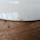 Old oval ironstone serving dish from Debray, Guadeloupe service