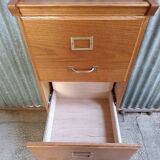 4-drawer wooden filing cabinet