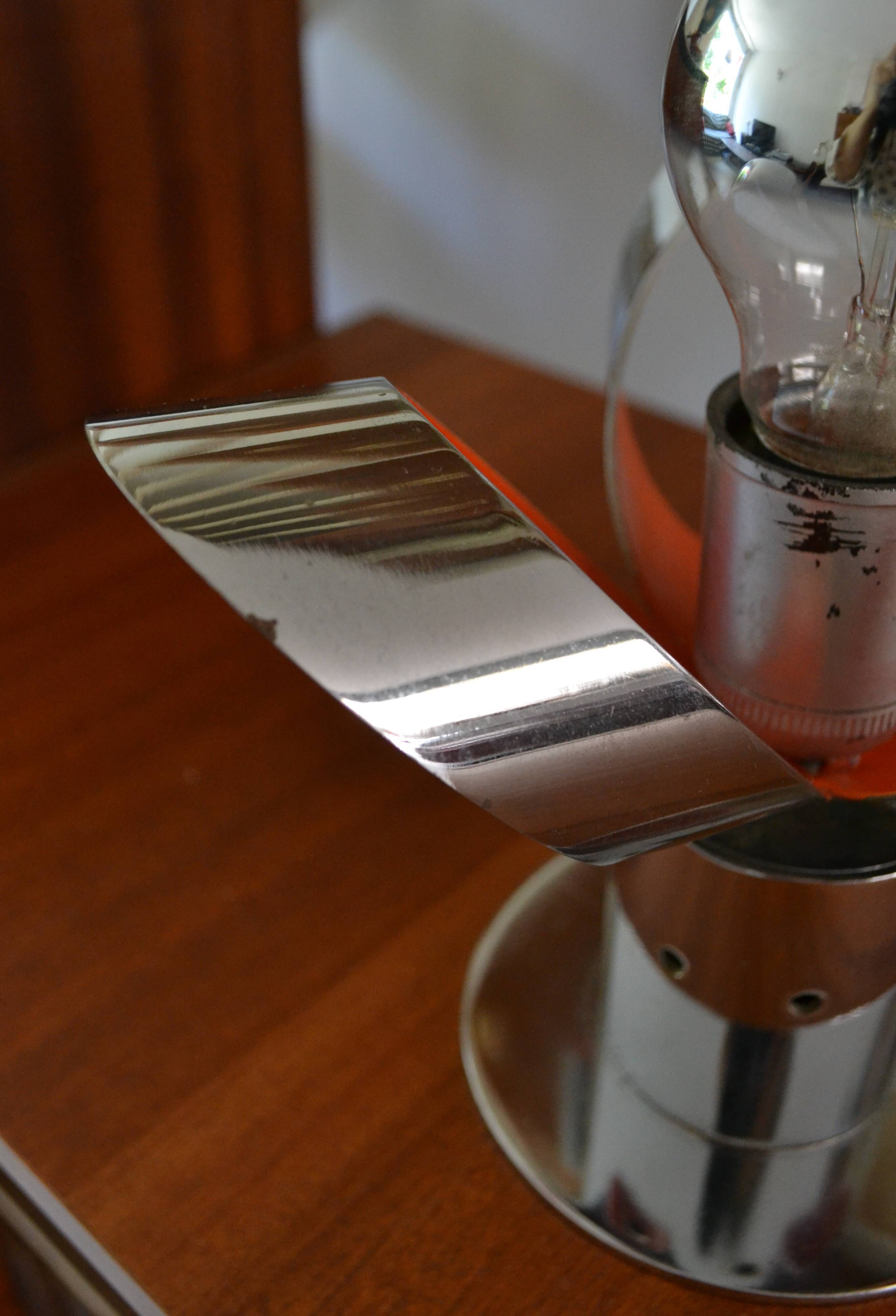 Raak flower lamp chromed metal