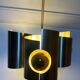 Lustre/suspension space age vintage 1970 alu brosse doree