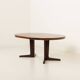 Danish Rosewood pedestal extension table attr. to Gudme Mobelfabrik, 1970s