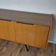 Scandinavian teak and metal sideboard