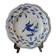 Moustiers plate. Hand-painted blue decoration.