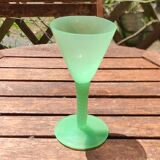 Green standing opaline crystal