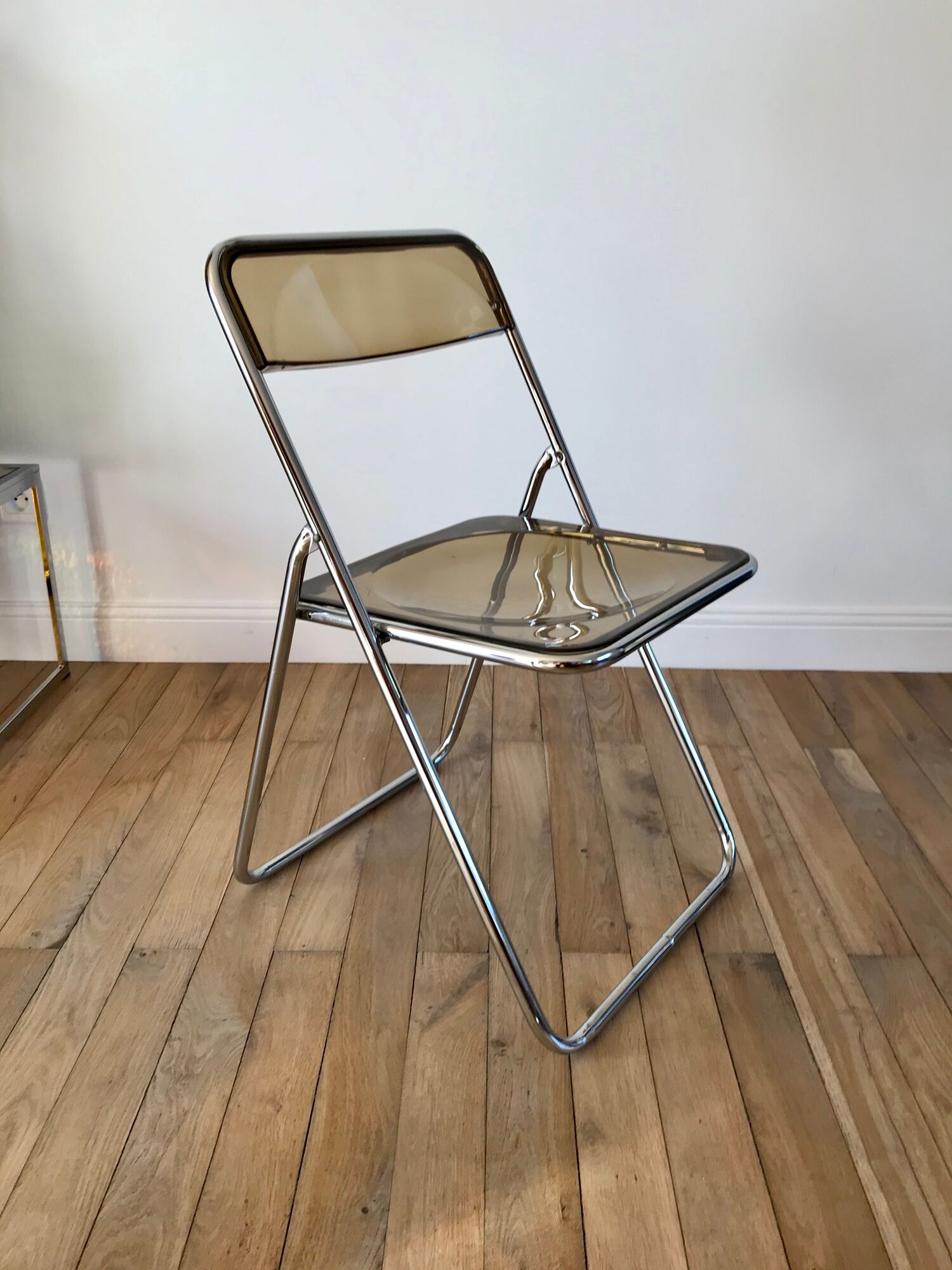 Pair of space age folding chairs, Italy 1967