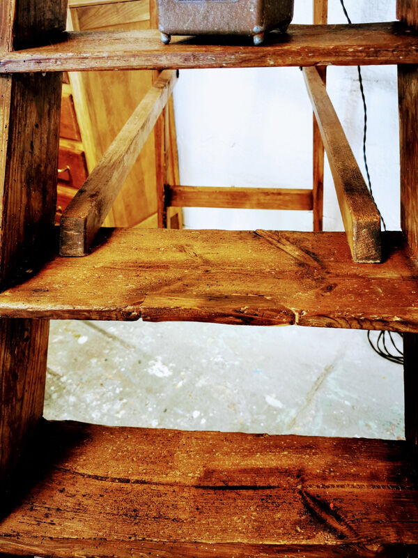 Former wooden painter's stepladder