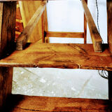 Former wooden painter's stepladder