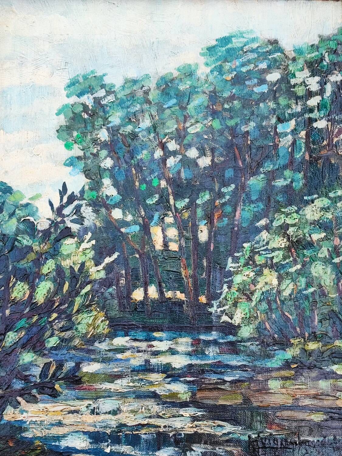 Oil painting by H. Guignabaudet