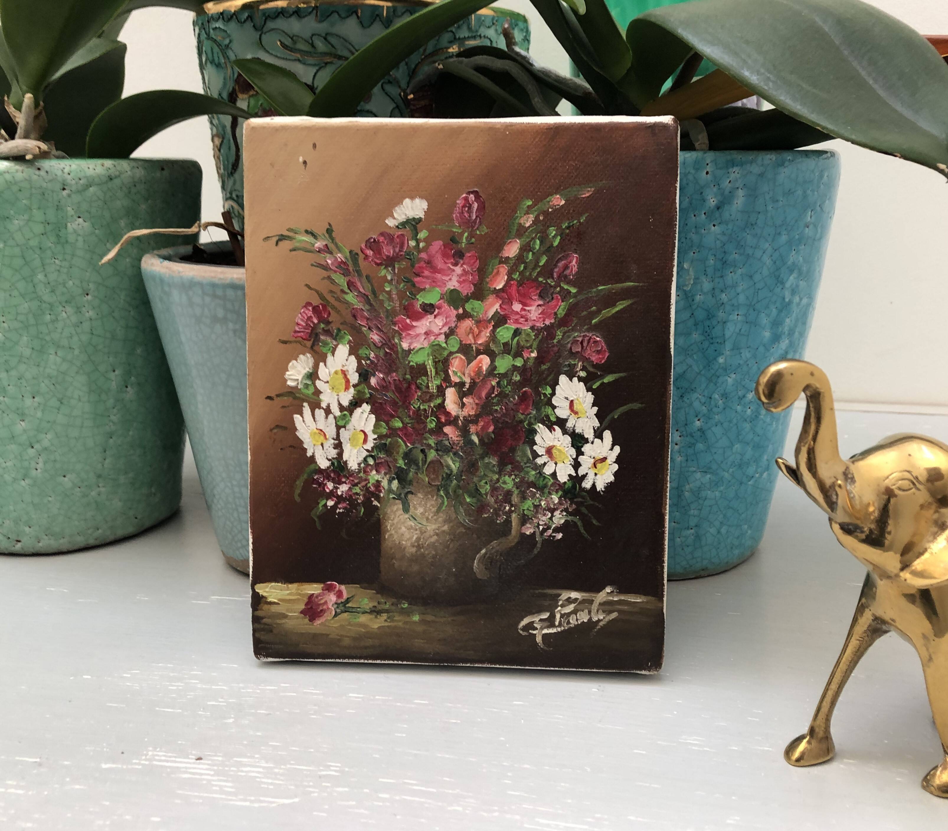 Flower bouquet painting