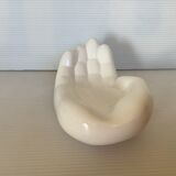 Empty white hand pocket