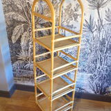 Vintage rattan shelf