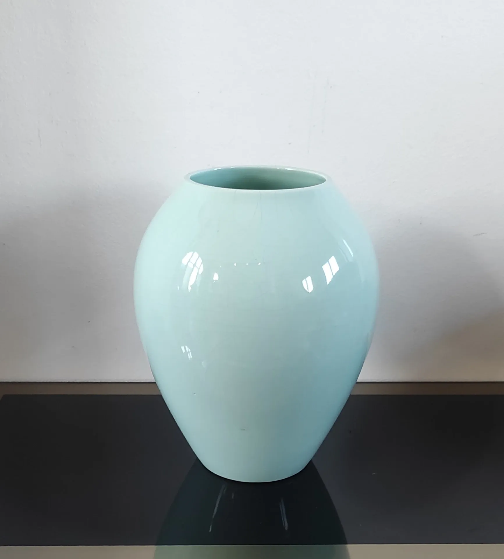 Vintage glazed ceramic vase