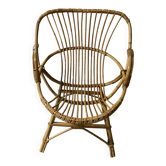 1960s rattan armchair