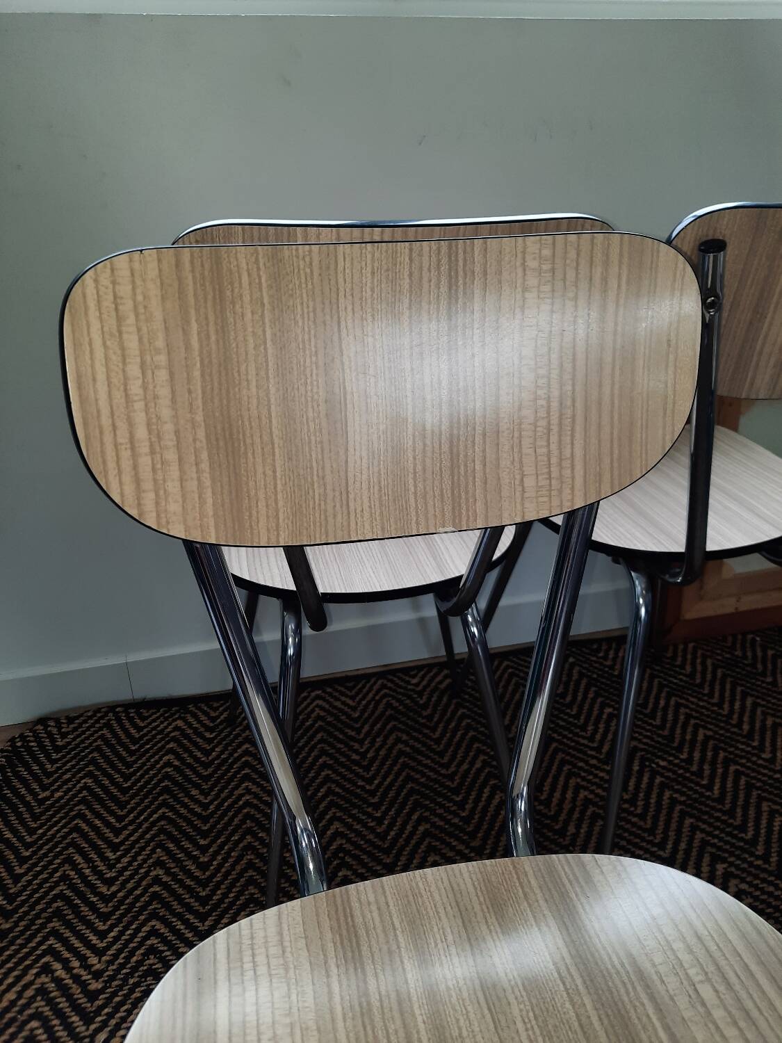 Set of 4 vintage Formica chairs