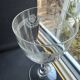 6 Saint Louis wine glasses Manon service Pantograph engraving IV