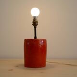 Red ceramic lamp