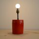 Red ceramic lamp