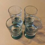 Four stemmed liqueur glasses 1970