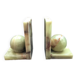 Pair of Art Deco style onyx bookends