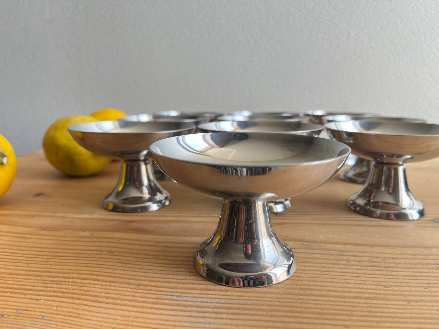 Vintage stainless steel ice cream scoops