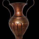 Large vintage copper amphora