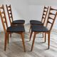 Série de 4 chaises scandinaves