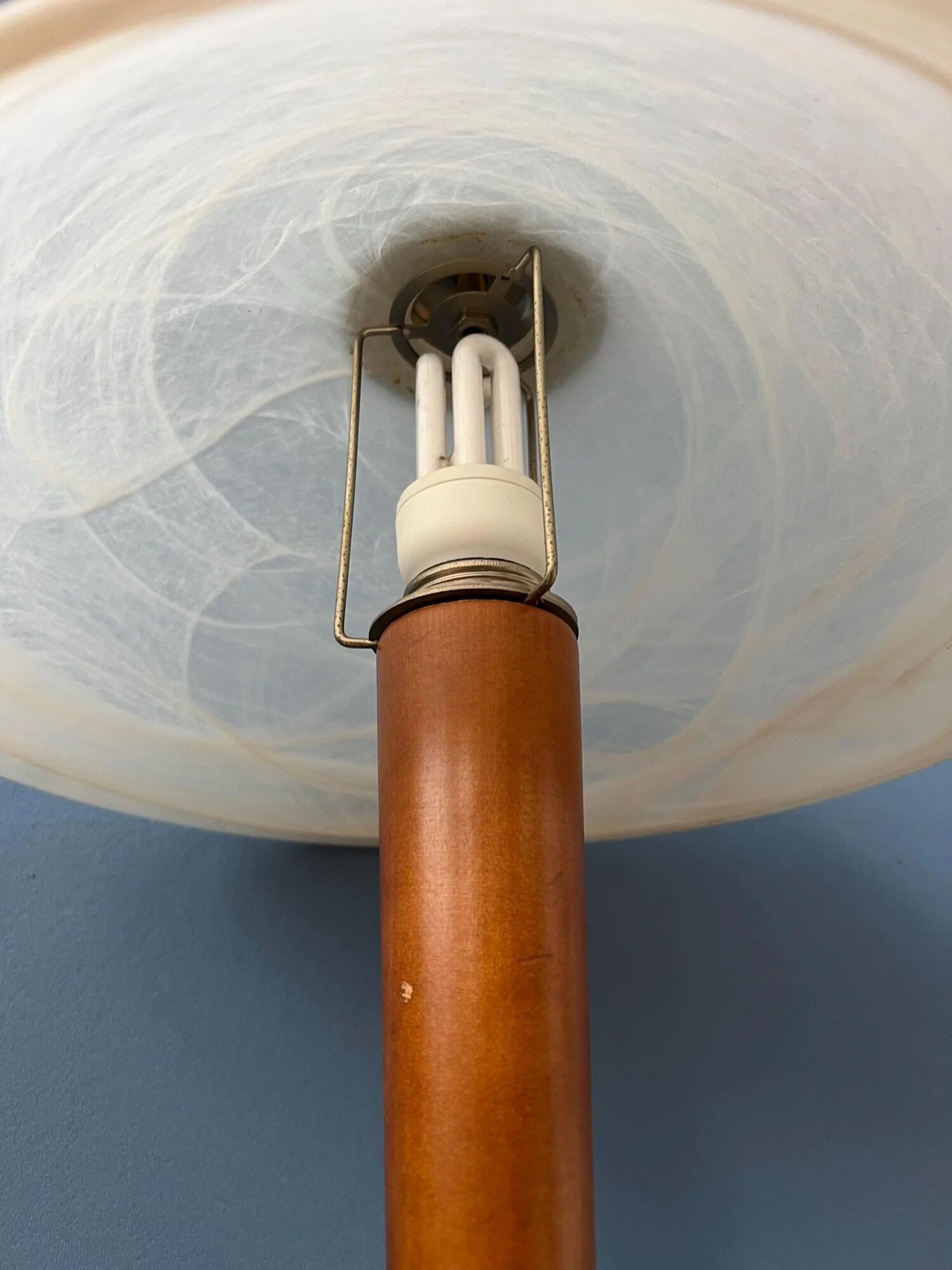 Post modern mushroom table lamp - art nouveau glass table lamp