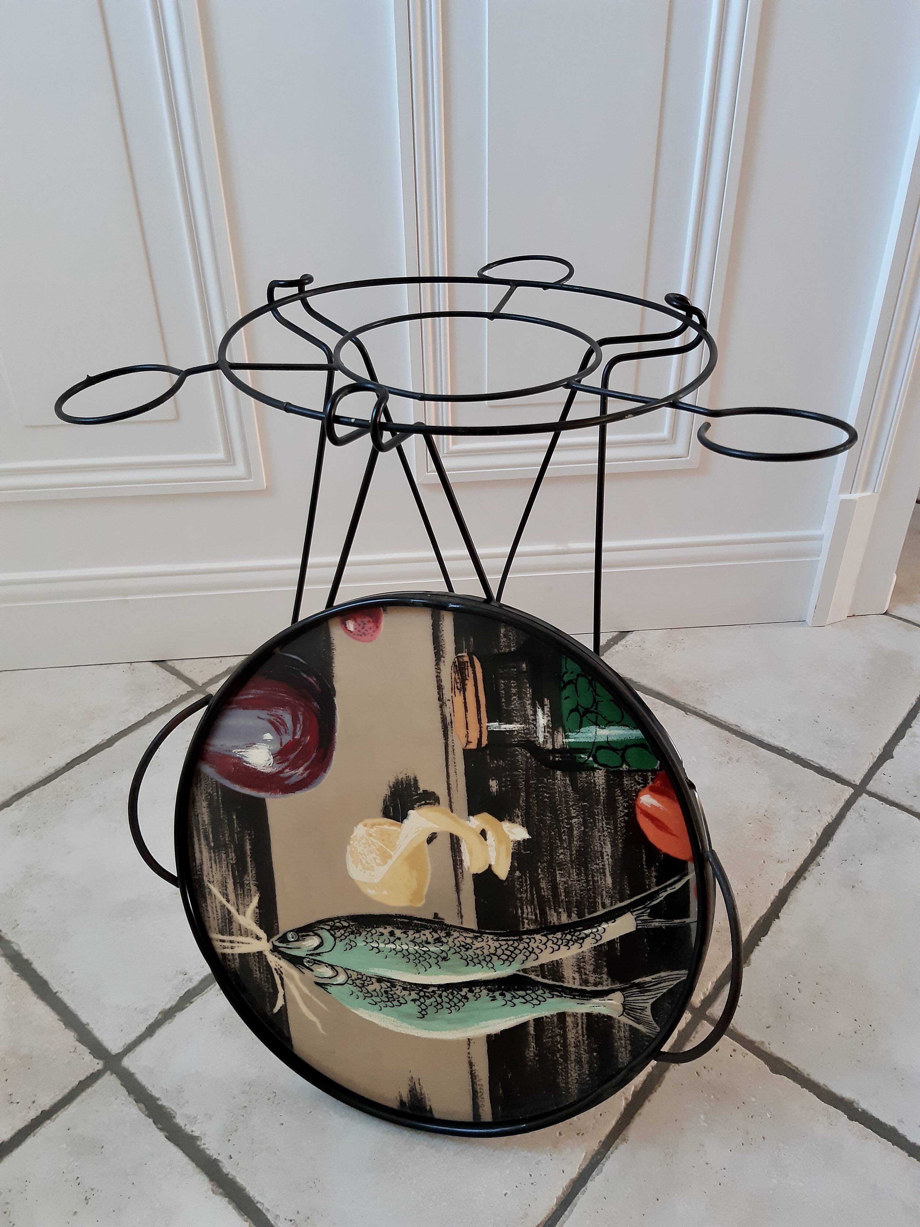 60s fish coffee table