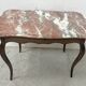Louis XV mid-table in oak and marble, 18th century.