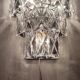 Kinkeldey glass wall lamp, Germany, 1970