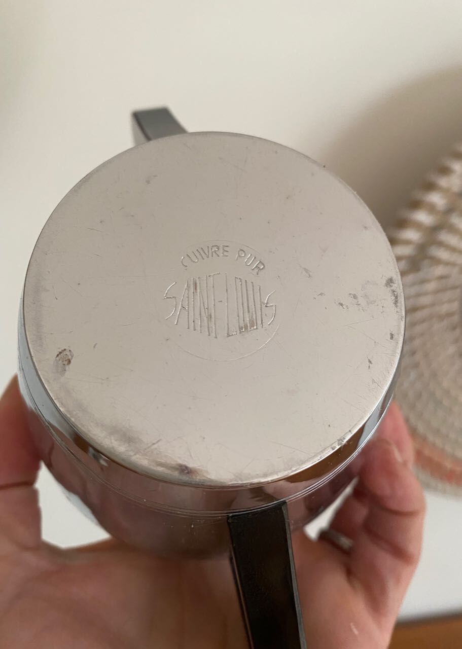 Teapot and copper sugar pot