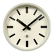 Grey Industrial Wall Clock from TN, 1960s