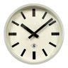 Grey Industrial Wall Clock from TN, 1960s