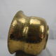 Cache pot laiton doré martelé old brass flowers pot