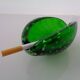 Green Sommerso Murano Glass Ashtray, Italy, 1960s