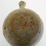 Tea set in glazed sandstone La Hulotte. Folk Art