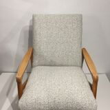 pair of 60s chairs retaped grey mottled