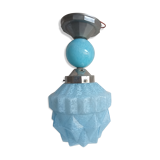 Lamp skyscraper opaline blue art deco 1920 height 35 cm diameter 18 cm
