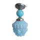 Lamp skyscraper opaline blue art deco 1920 height 35 cm diameter 18 cm