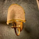 Murano Glass and Brass Sconces, 1980s, Set of 2