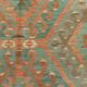 5x8 Blue & Brown Turkish Vintage Kilim Rug, 153x235Cm SK 35166