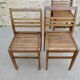 Set of 4 chairs René Gabriel, 50s, Reconstruction