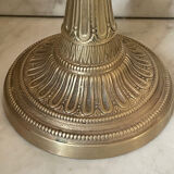 Paire de bougeoirs en laiton