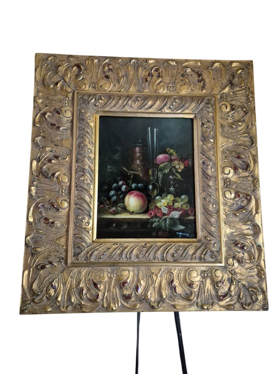 oil painting on panel still life