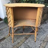 Vintage rattan bar
