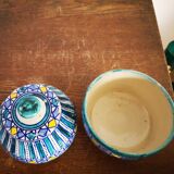 Candy pot ceramic hand painted